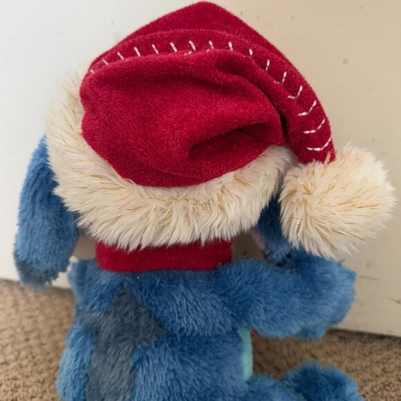 DISNEY STORE Stitch Santa Plush Christmas Stuffed Lilo NWT Scarf Hat Whip - Picture 9 of 9